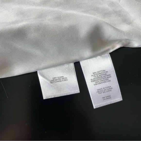 Anne Klein Sleeveless Dress in Navy Blue and White Women Size 6 - Picture 4 of 5